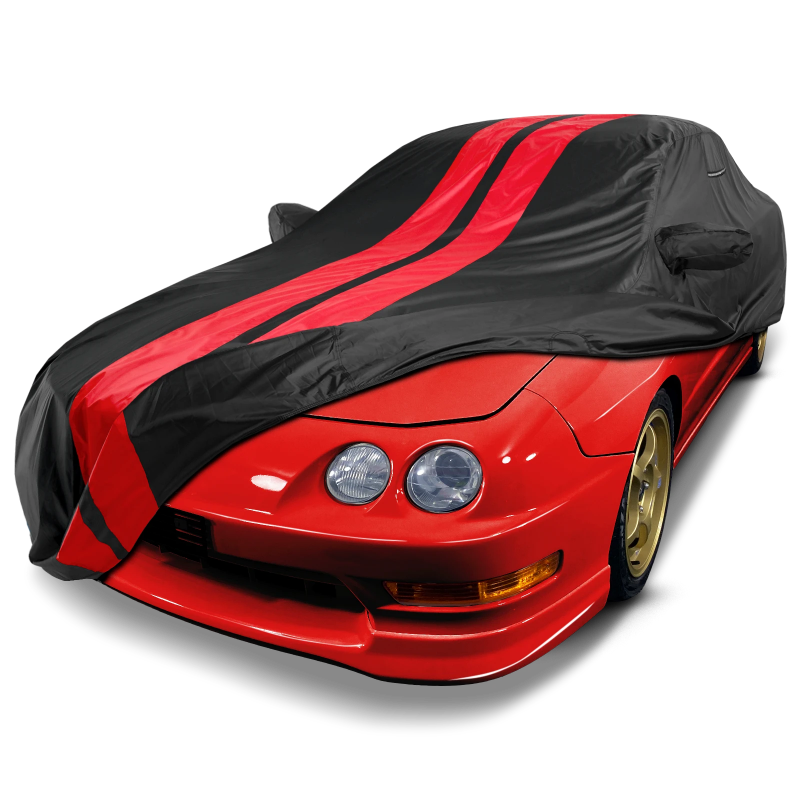 1990-2001 Acura Integra Coupe TitanGuard Funda para coche, color negro y rojo