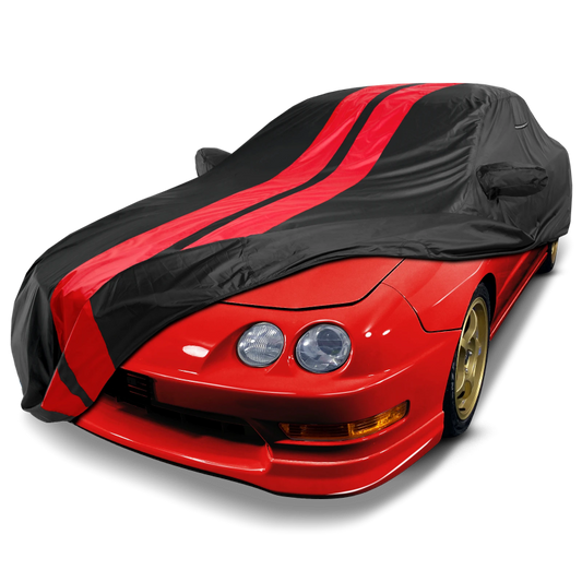 1990-2001 Acura Integra Coupe TitanGuard Car Cover-Black and Red