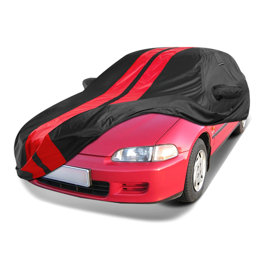 1992-1995 Honda Civic Coupe TitanGuard Car Cover-Black and Red