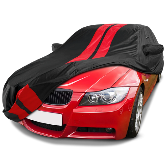 1992-2005 BMW 3-Series Sedan TitanGuard Car Cover-Black and Red