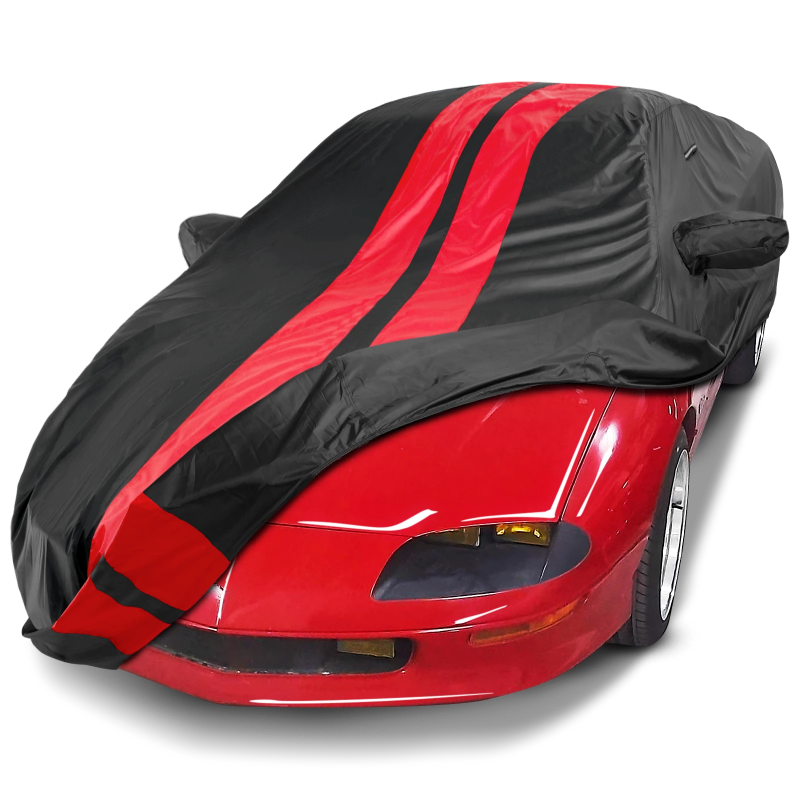 1993-2002 Chevrolet Camaro Base TitanGuard Car Cover-Black and Red