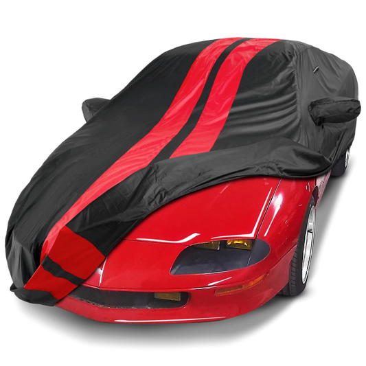 1993-2002 Chevrolet Camaro Base TitanGuard Car Cover-Black and Red