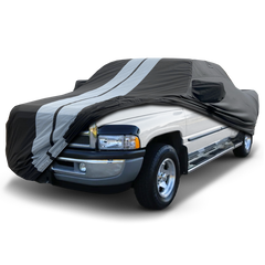 1994-2001 Dodge Ram 1500 Quad Cab 8.0 ft. Long Bed TitanGuard Truck Cover-STR-Black and Gray