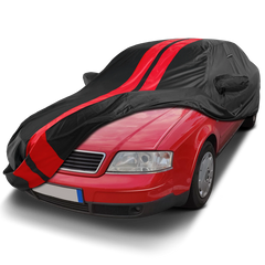 1994-2011 Audi A6 Sedan TitanGuard Car Cover-Black and Red