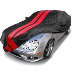 Mercedes-Benz CLK-Class 1997-2009 Black Red TitanGuard Car Cover