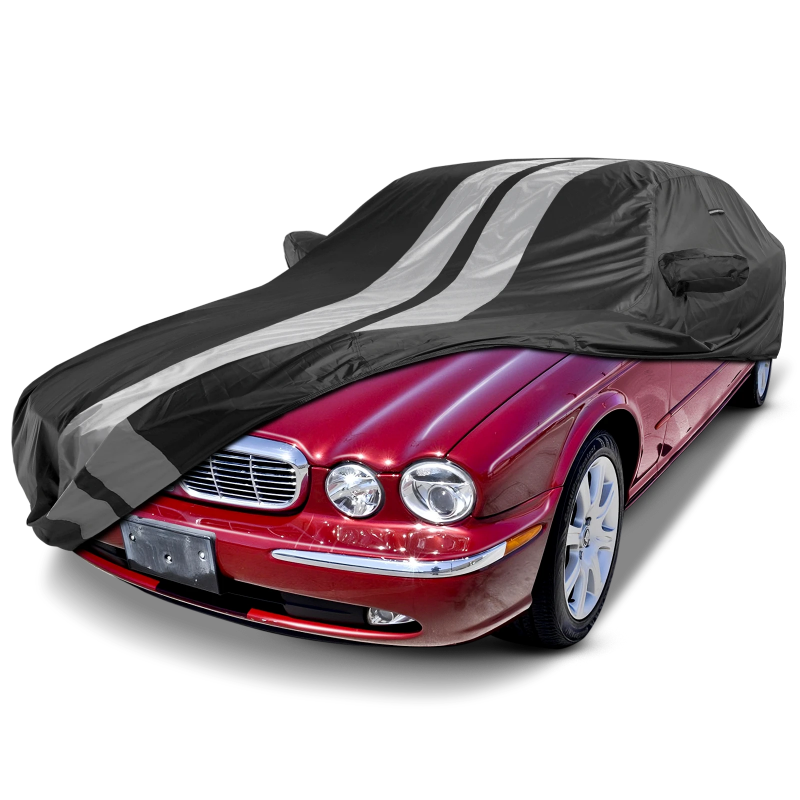 1998-2003 Jaguar XJ-Series XJ8 TitanGuard Car Cover-Black and Gray