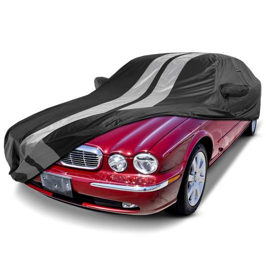 1998-2003 Jaguar XJ-Series XJ8 TitanGuard Car Cover-Black and Gray