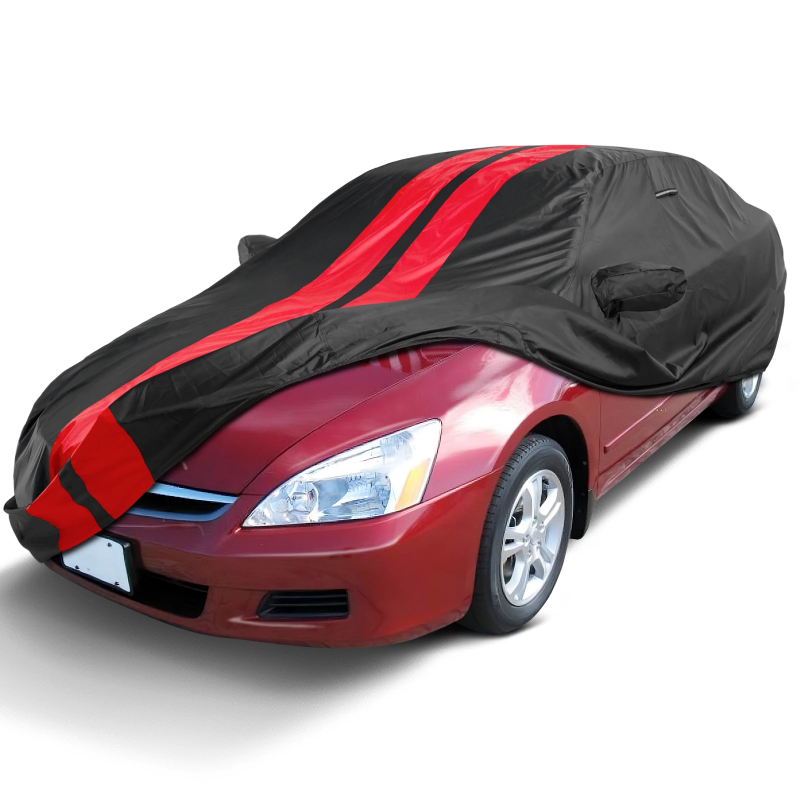 1998-2007 Honda Accord Coupe TitanGuard Car Cover-Black and Red