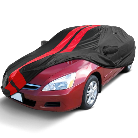 1998-2007 Honda Accord Coupe TitanGuard Car Cover-Black and Red