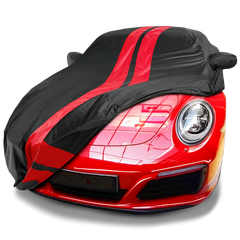 1999-2024 Porsche 911 TitanGuard Car Cover-Black and Red