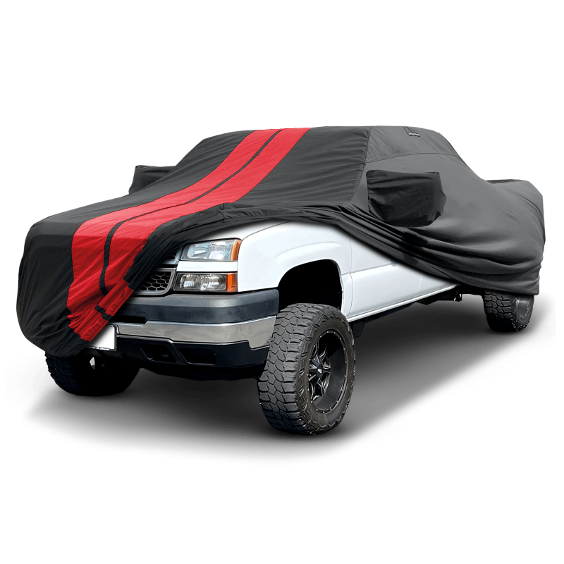 Chevrolet Silverado 1500HD 2001-2006 Black Red TitanGuard Truck Cover