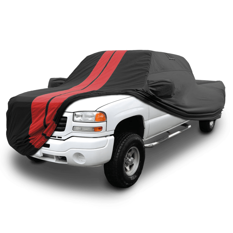 GMC Sierra 2500HD, 3500HD, 2001-2006 Black Red TitanGuard Truck Cover