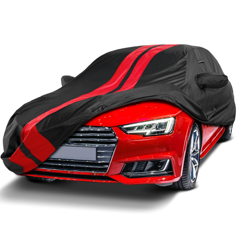 2003-2009 Audi A4 Cabriolet TitanGuard Car Cover-Black and Red