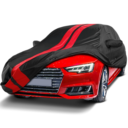 2003-2009 Audi A4 Cabriolet TitanGuard Car Cover-Black and Red