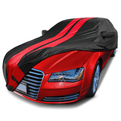 2004-2018 Audi A8 L TitanGuard Car Cover-Black and Red