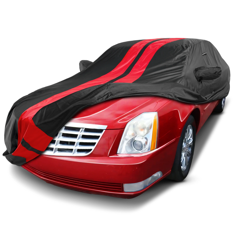 2006-2011 Cadillac DTS TitanGuard Car Cover-Black and Red