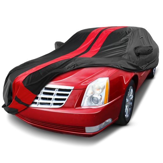 2006-2011 Cadillac DTS TitanGuard Car Cover-Black and Red