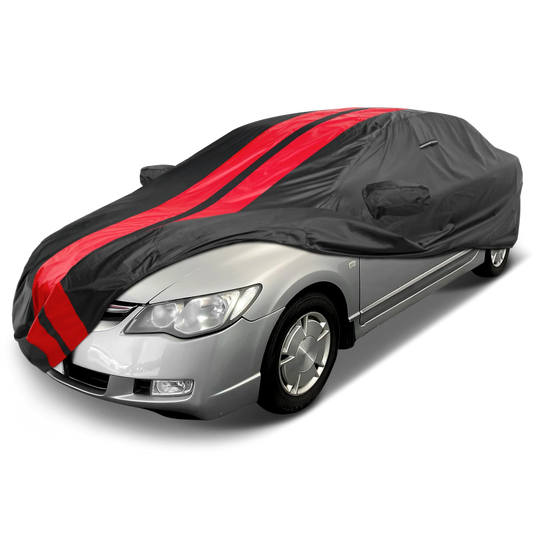 2006-2011 Honda Civic TitanGuard Car Cover-Black and Red