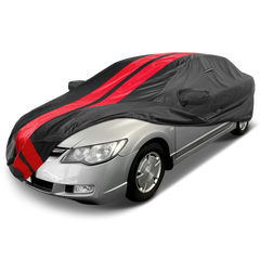 2006-2011 Honda Civic TitanGuard Car Cover-Black and Red