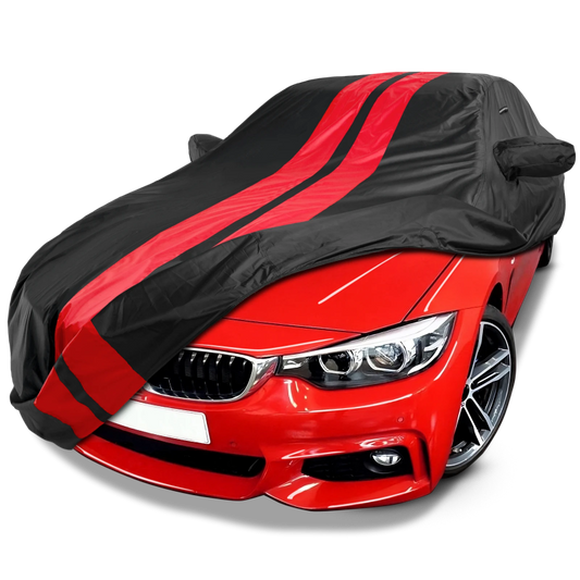 2006-2018 BMW 3-Series Sedan TitanGuard Car Cover-Black and Red