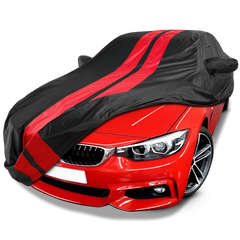 2006-2018 BMW 3-Series Sedan TitanGuard Car Cover-Black and Red