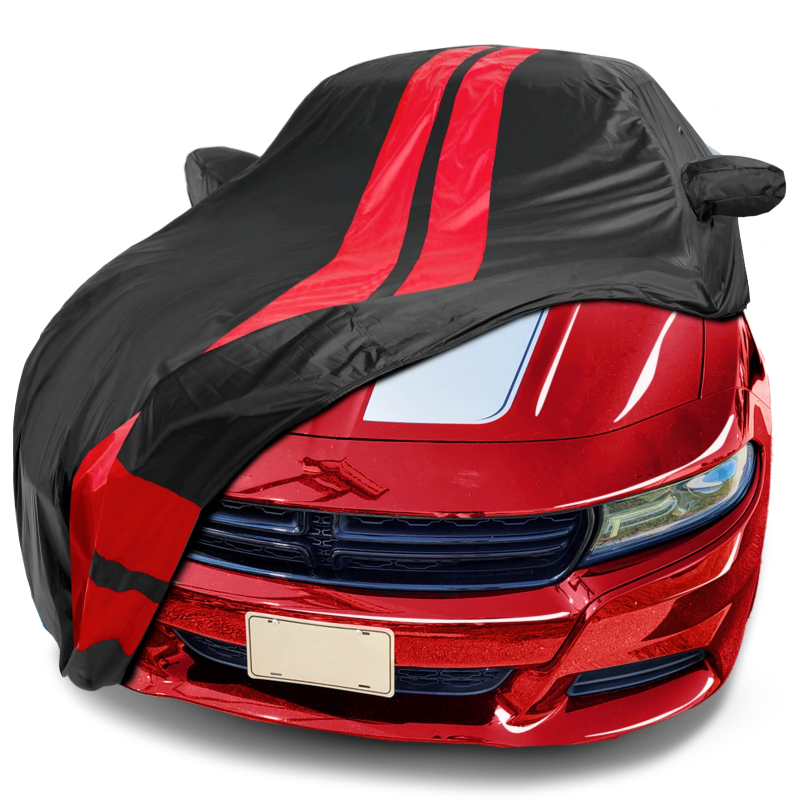 2006-2023 Dodge Charger TitanGuard Car Cover-Black and Red