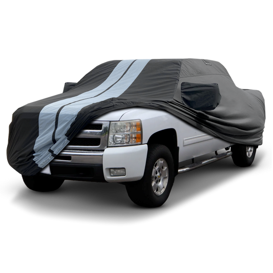 2007-2009 Chevrolet Silverado 1500 Extended Cab 5.8 ft. Short Bed TitanGuard Truck Cover-STR-Black and Gray