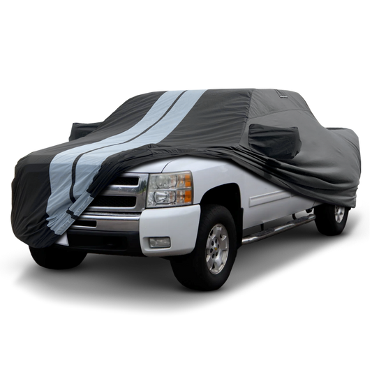 2007-2013 Chevrolet Silverado 1500 Regular Cab 6.5 ft. Regular Bed TitanGuard Truck Cover-STR-Black and Gray