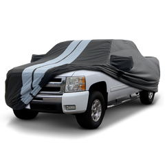 2007-2013 Chevrolet Silverado 1500 Regular Cab 8.1 ft. Long Bed TitanGuard Truck Cover-STR-Black and Gray