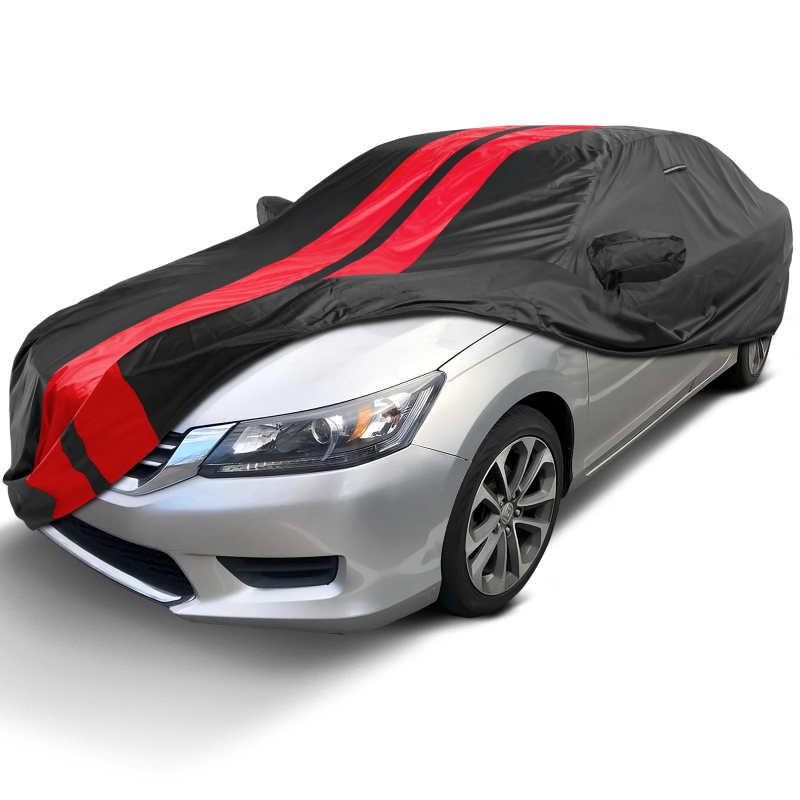 2008-2012 Honda Accord Coupe TitanGuard Car Cover-Black and Red