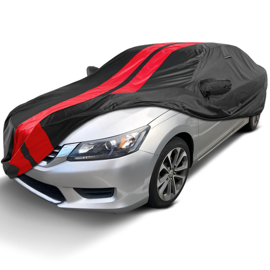 2008-2012 Honda Accord Coupe TitanGuard Car Cover-Black and Red