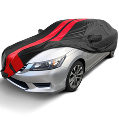 2008-2012 Honda Accord Coupe TitanGuard Car Cover-Black and Red