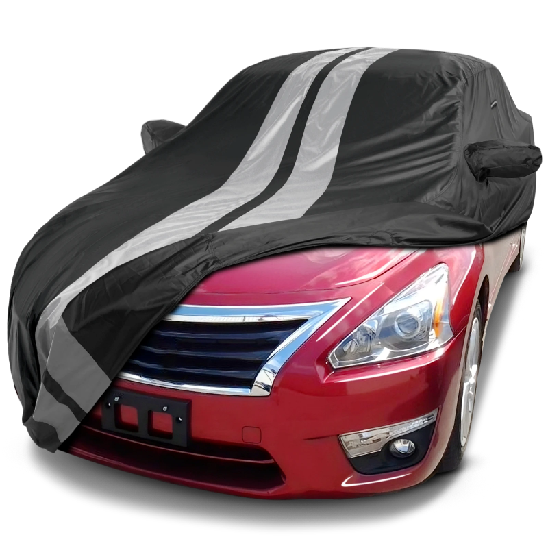 2008-2012 Nissan Altima Coupe TitanGuard Car Cover-Black and Gray