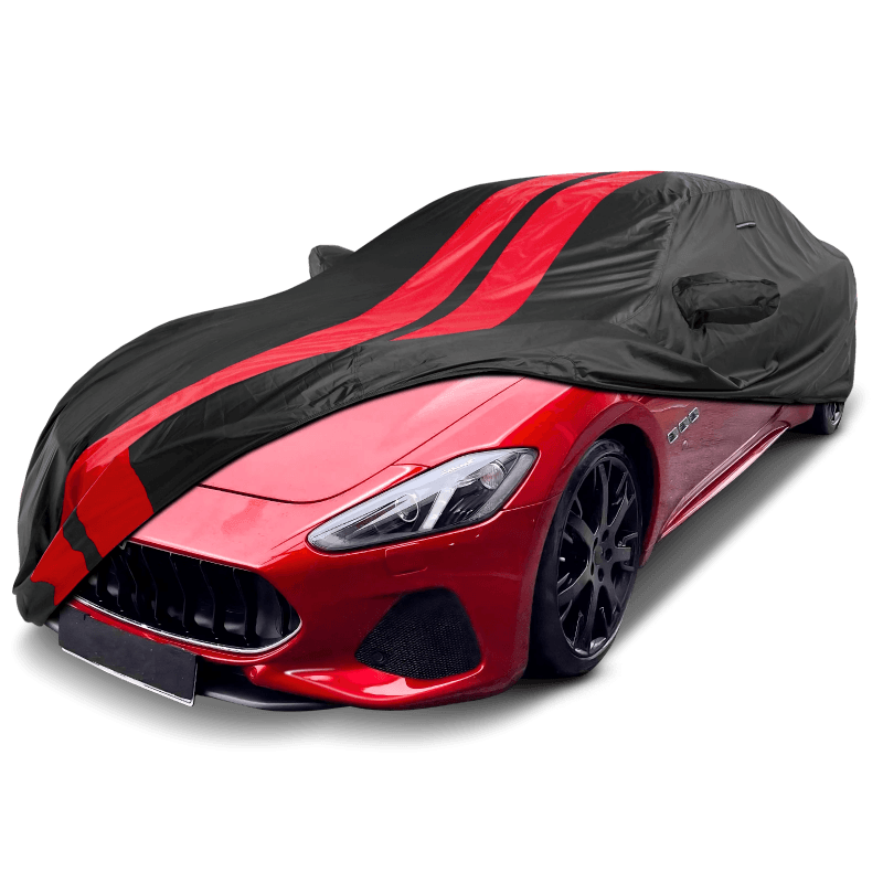 Maserati GranTurismo 2008-2025 Black Red TitanGuard Car Cover