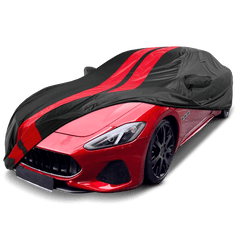 Maserati GranTurismo 2008-2025 Black Red TitanGuard Car Cover