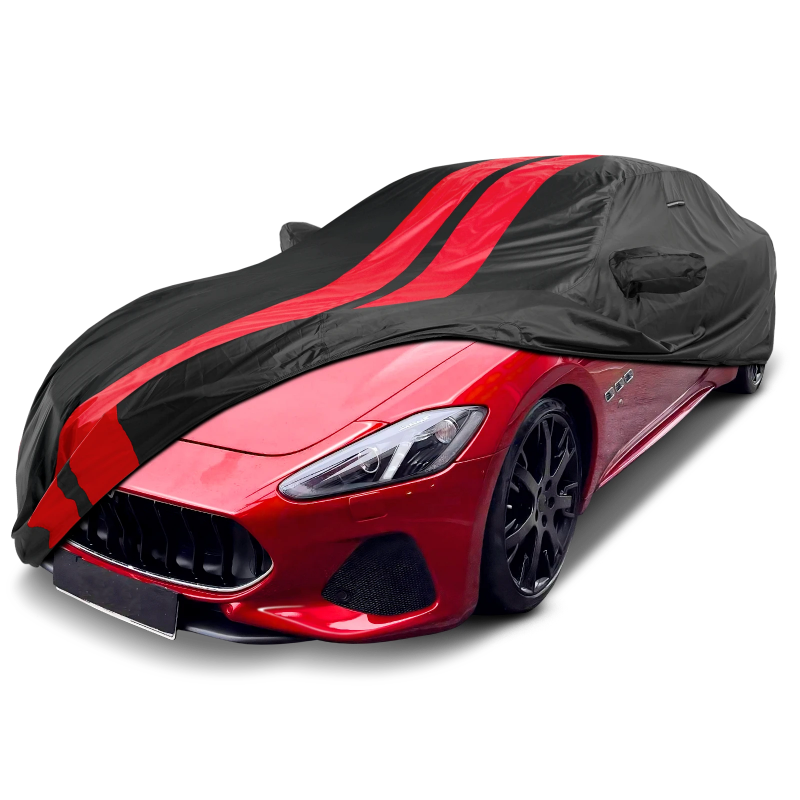 2008-2018 Maserati GranTurismo TitanGuard Car Cover-Black and Red