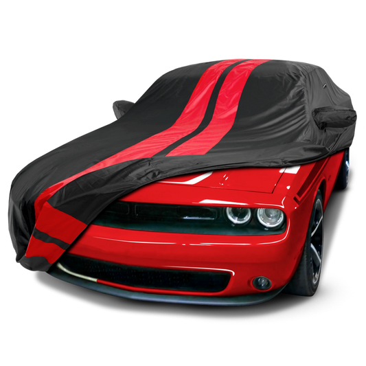 2008-2023 Dodge Challenger TitanGuard Car Cover-Black and Red