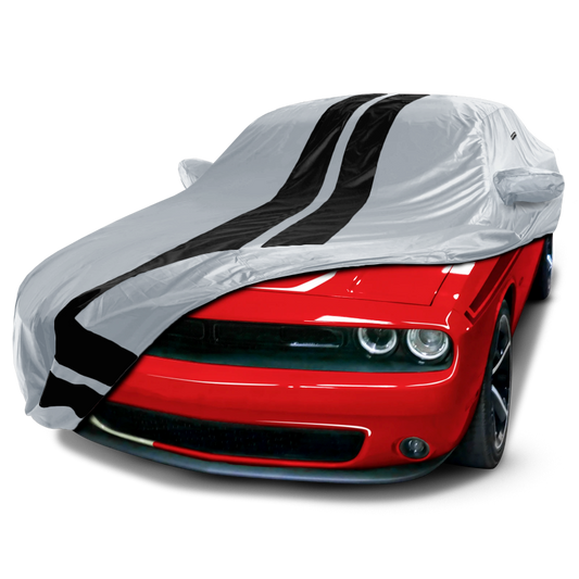 2008-2023 Dodge Challenger TitanGuard Car Cover-Gray and Black