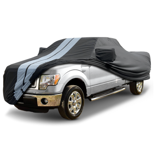 2009-2014 Ford F-150 Regular Cab 8.0 ft. Long Bed TitanGuard Truck Cover-STR-Black and Gray