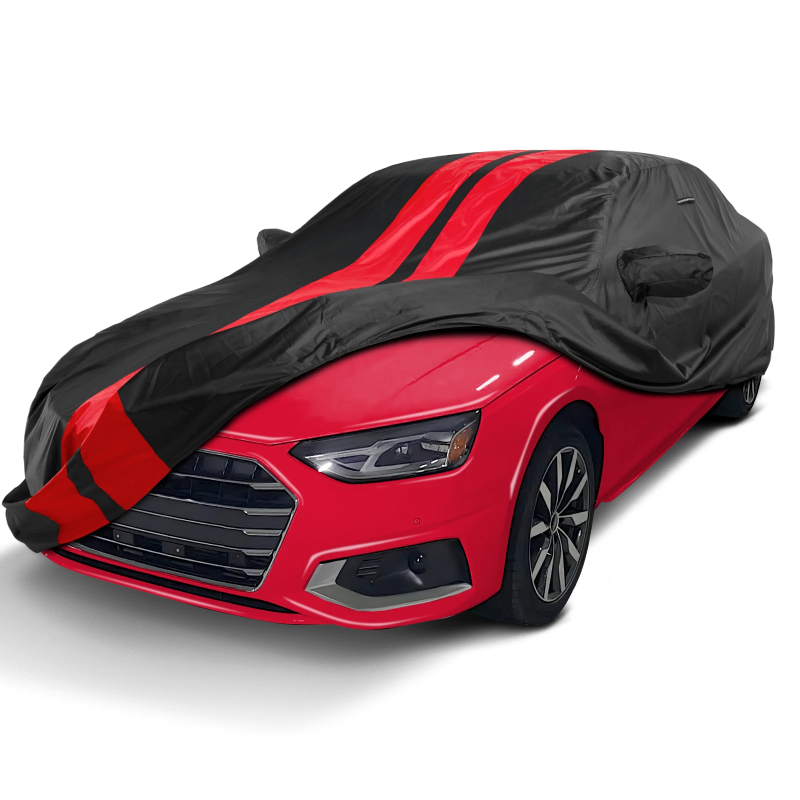 2009-2024 Audi A4 Allroad TitanGuard Car Cover-Black and Red