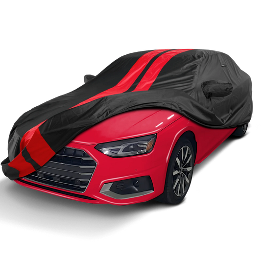 2009-2024 Audi A4 Allroad TitanGuard Car Cover-Black and Red