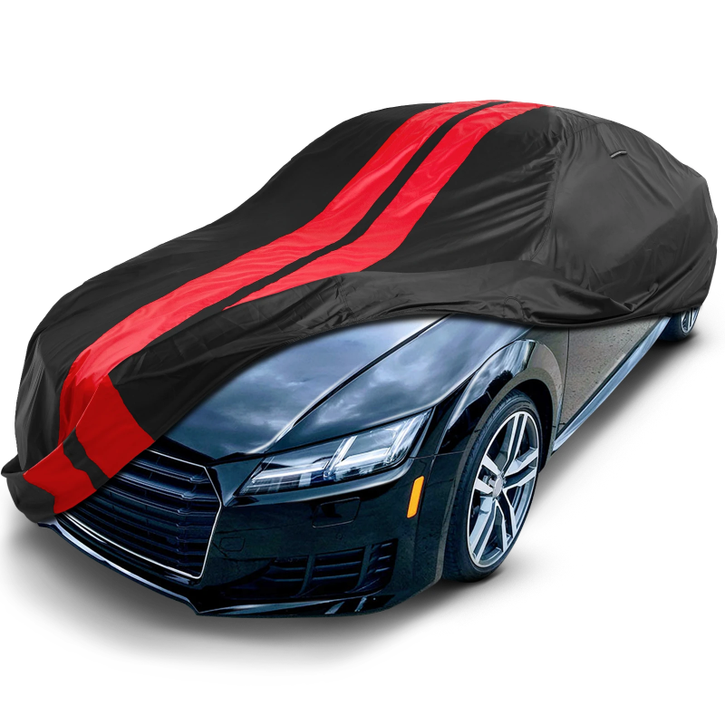 2009-2024 Audi TTS TitanGuard Car Cover-Black and Red