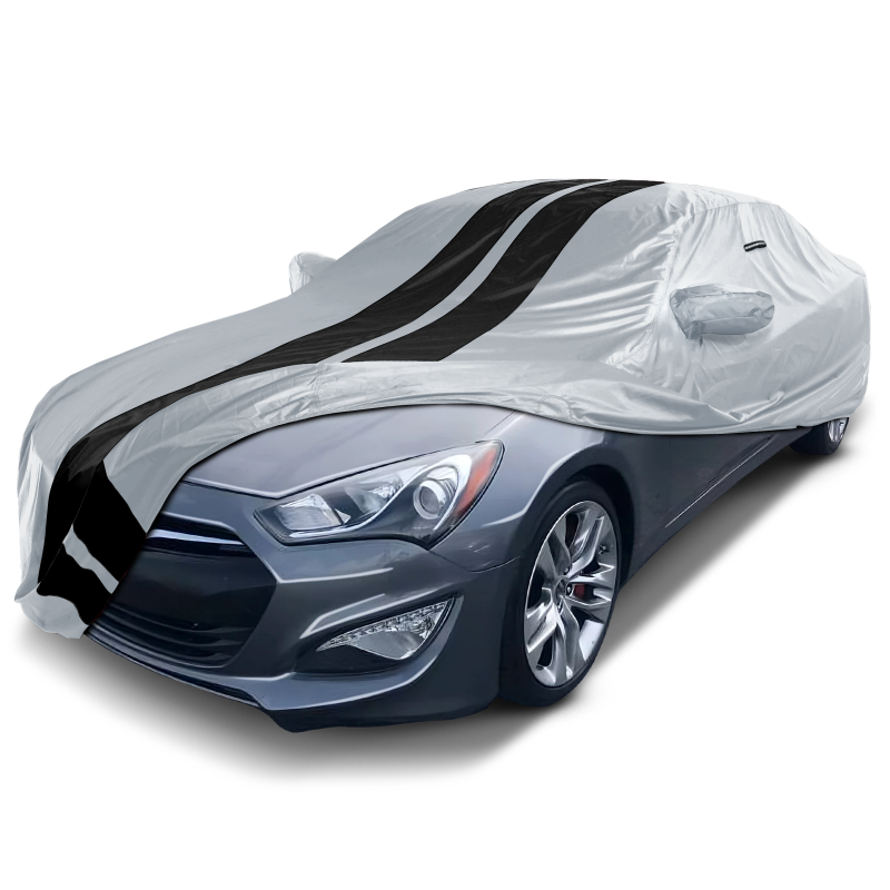 2010-2016 Hyundai Genesis Coupe TitanGuard Car Cover-Gray and Black