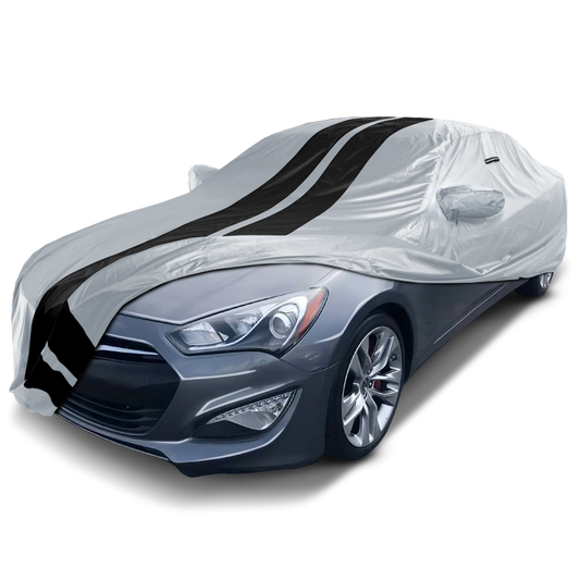 2010-2016 Hyundai Genesis Coupe TitanGuard Car Cover-Gray and Black