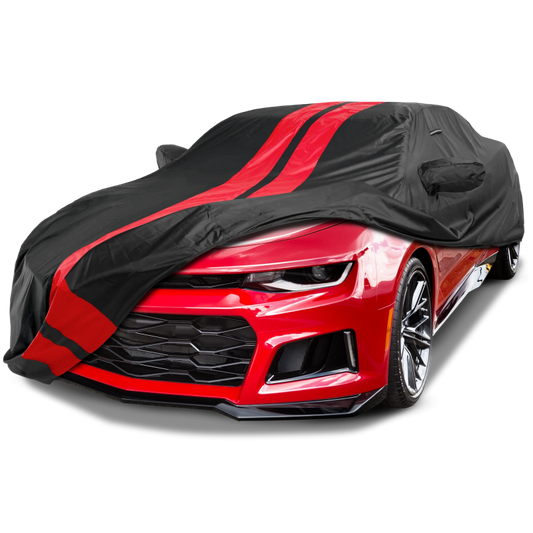 2010-2024 Chevrolet Camaro LT TitanGuard Car Cover-Black and Red