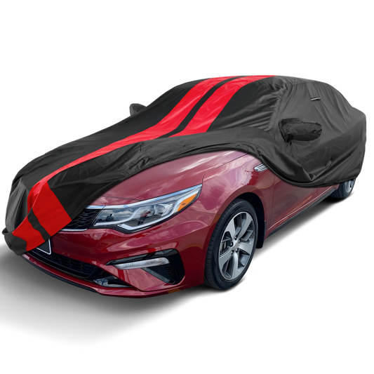 2011-2020 Kia Optima TitanGuard Car Cover-Black and Red