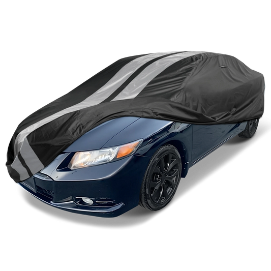 2012-2014 Honda Civic Hybrid TitanGuard Car Cover-Black and Gray