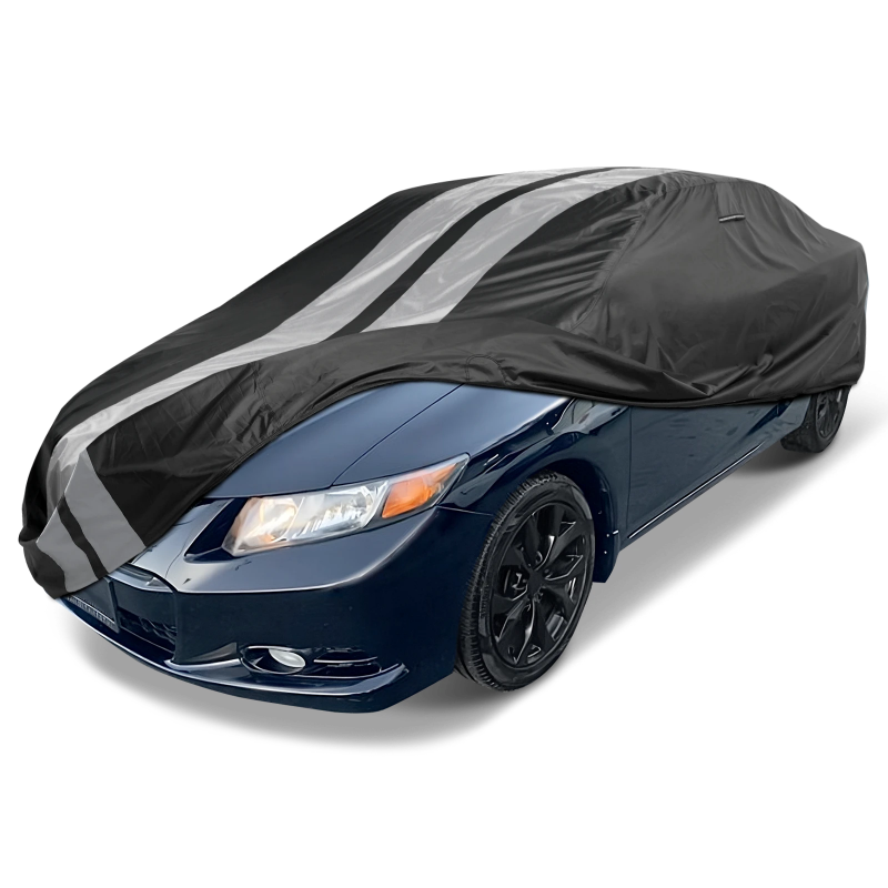 2012-2015 Honda Civic Coupe TitanGuard Car Cover-Black and Gray