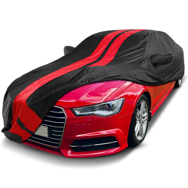 2012-2018 Audi A6 TitanGuard Car Cover-Black and Red