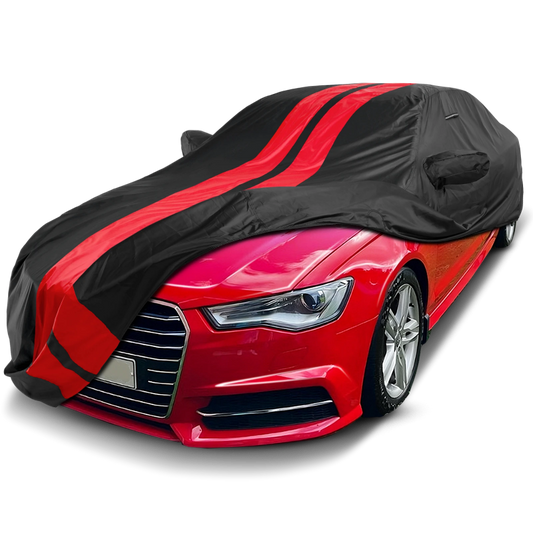 2012-2018 Audi A6 TitanGuard Car Cover-Black and Red